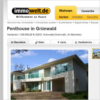 Immobilienanzeigen aufgeben, Immobilien-Anzeige