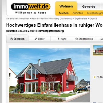 Immobilien inserieren, Immobilien Inserat